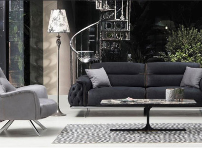 Set sofa set 3+1 seater upholstered set luxury 2-piece living room furniture sofa